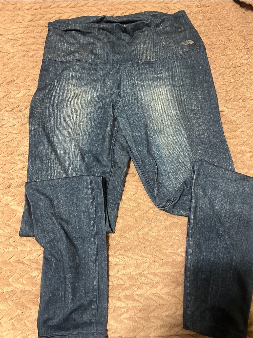 The North Face Women's Dark Blue Denim-Effect Jeggings